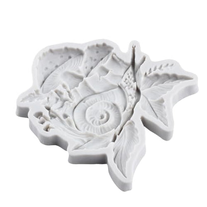 Mushroom Snail Polymer Clay Mold Snail Mushroom Silicone Molds for DIY Crafts Epoxy Resin Casting Air Dry Polymer Clay Plaster Jewelry Making - color: Style H