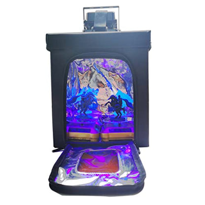 3D Printer Resin Curing Station DIY Curing Enclosure with UV Light UV Lamp Solar Turntable for 405nm UV Resin SLA DLP LCD 3D Printer Solidify Model