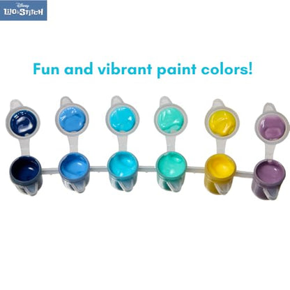 Innovative Designs Disney Lilo and Stitch Canvas Paint Set for Kids with 3 Canvases, Acrylic Paint, Paintbrush, & Easel - color: Lilo and Stitch