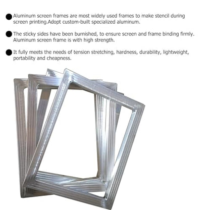 HayWHNKN 4 Color 4 Station Screen Printing Kit with Screen Frame Washout Tank Squeegee for Screen Printing