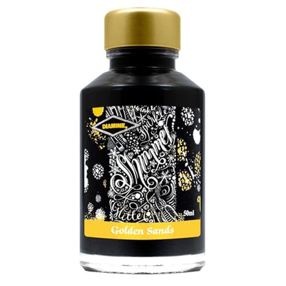 Diamine Shimmering Golden Sands Ink 50 ml - color: Yellow
