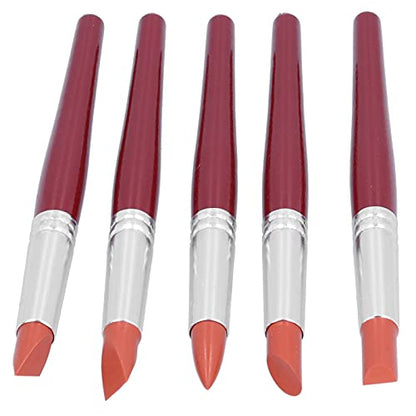 HEEPDD Clay Sculpting Tools, 5pcs Flexible Clay Shaping Pens for Oil Painting, Sculpture, and Crafting Sculpting Tools, Silicone Material, Nan Art Supplies (Red L Size) - color: Red L Size