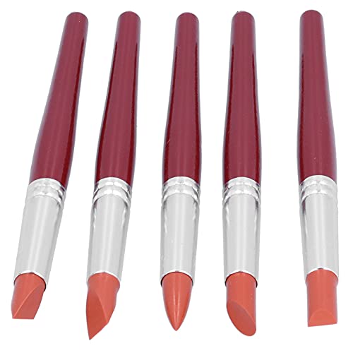 Clay Shaping Brush, Soft Silicone Clay Sculpting Tool, Color Shaper Silicone Sculpting Tool, Color Shaper and Flexible Convenient and Practical (Red - color: Red L Size