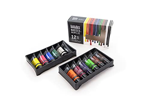 Liquitex BASICS Acrylic Paint Set, 12 x 22ml (0.74-oz) Tube Paint Set - style: 12 x 22ml (0.74-oz)