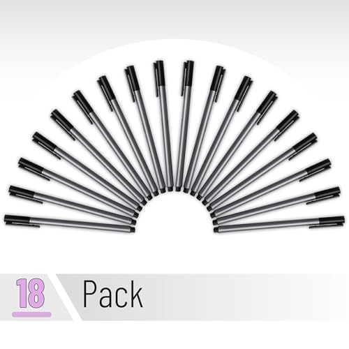 Mr. Pen- Black Fineliner Pens, 18 Pack, 0.4mm Fine Point | Smooth Bible Journaling Pens for Note-Taking, Sketching, Planning, Art Projects, Small Detailing, Fine-Ink Drawings - color: Black, size: 18 Pack