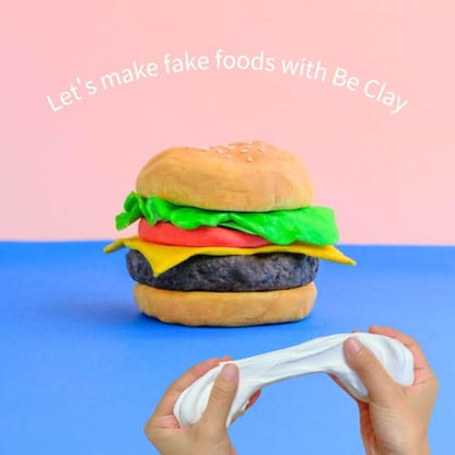 Be Clay,Super Lightweight AIR Dry Clay,Foam Clay,White (1)