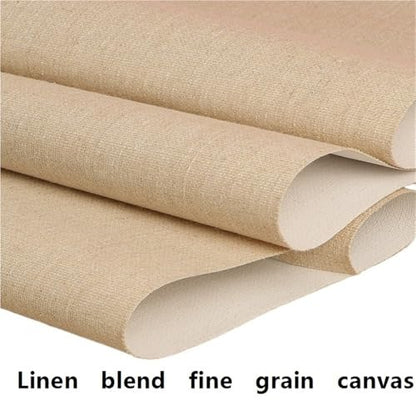 Linen Blend Canvas Roll Cotton Oil Painting 21-76cm x 5m(21cmx5m) - size: 21cmx5m