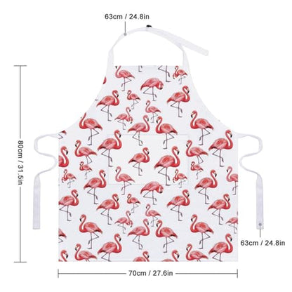 Cooking Apron for Adults with Pockets, Waterproof Oil Resistant Bib for Kitchen Restaurant BBQ Baking - color: Style (329)