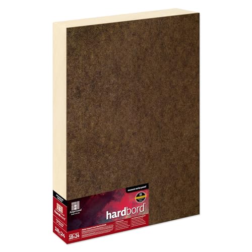 Ampersand Art Supply Hardboard Wood Painting Panel: Museum Series Hardbord, 18" x 24", 2 Inch Cradled Profile - color: 2 Inch Cradled Profile, size: 18" x 24"