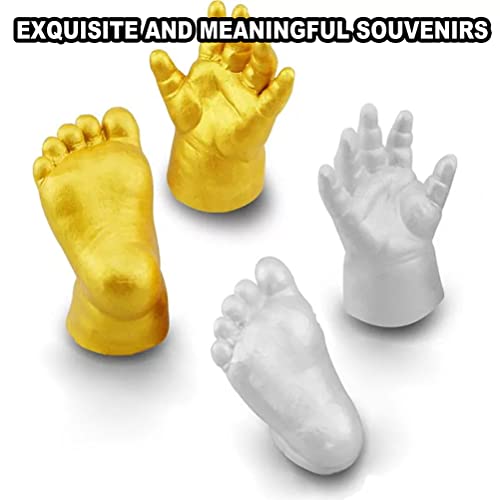 Estink DIY Hand Casting Kit Plaster Hand Mold Kit for Couples Wedding Anniversary Family and Kids 2 Adult Hands Memorial with Rubber Mold Powder Sandpaper Stick