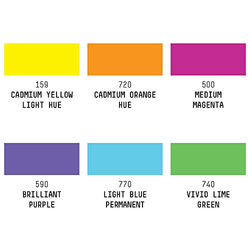 Liquitex Professional Paint Marker Set, 6 Piece, Vibrants - style: Vibrant Fine 6 Set