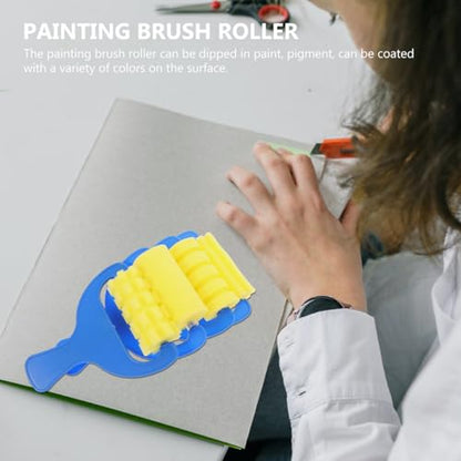 Abaodam Sponge Brush Roller 12-Pack Kids Paint Sponge Brushes for Creative Drawing Watercolor Acrylic Oil Painting Art Supplies