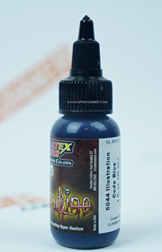 Createx Illustration Colors Bloodline Code Blue 5044 1oz. Airbrush Paints. by SprayGunner