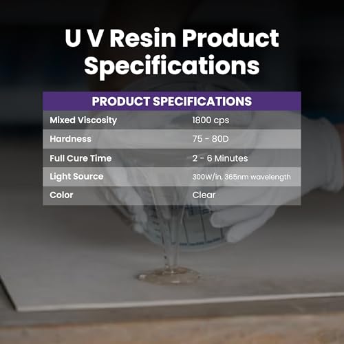 Alumilite Alumi-UV 4 Oz, Fast Curing, High Gloss, Clear UV Resin, Ideal for Crafts, Jewelry, Glossy Look Resin Forr Doming and Coating, Perfect for Fishing Lures, and Coasters - size: 4 Oz