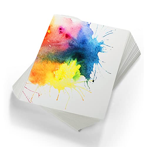 TecUnite 60 Sheets Watercolor Paper Pad Bulk Art White Cold Press Painting Paper for Artist Watercolorist Drawing(6 x 6 Inch,Cold Press) - color: Cold Press, size: 6 x 6 inch