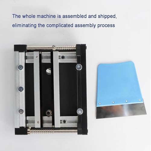 Manual Stencil Printer, Aluminum Alloy Precision Solder Paste Screen Printing Machine for SMT PCB Assembly, DIY Electronics Prototyping and Soldering Training(20cm) - size: 20cm