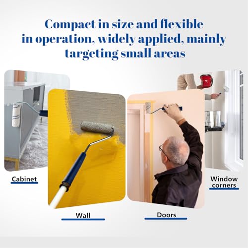 50 Pack Microfiber Paint Roller, 2 Inch and 4 Inch, Small Paint Roller Covers with 2Pcs Anti Rust Metal Roller Frames, Mini Paint Rollers for House Painting, Wall Painting Tool - size: 2&4 Inch Paint Roller Kit, 50 Pack