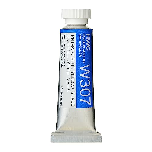 Holbein Artist's Watercolor 15ml Tube (Phthalo Blue Yellow Shade) W307