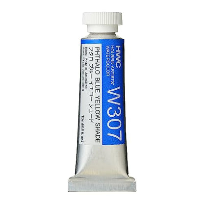 Holbein Artist's Watercolor 15ml Tube (Phthalo Blue Yellow Shade) W307