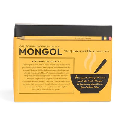 Mongol Classic Incense Cedar #2 Pencil - 504-Pack - Pre-sharpened, European Graphite Core, US Grown Cedar, Smudge Free Eraser – Nontoxic PMA Certified - size: 1 Count (Pack of 504)