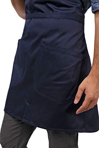 Chef Works Men's Largo Bib Apron - color: Dark Navy