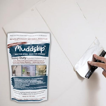 Heavy Duty Drywall Additive Powder, 2lbs Bag – Ideal for Tough Repairs and Textured Surfaces to Create a Level 3-4 Finish, Same Day Wet On Wet Coats, Made in USA