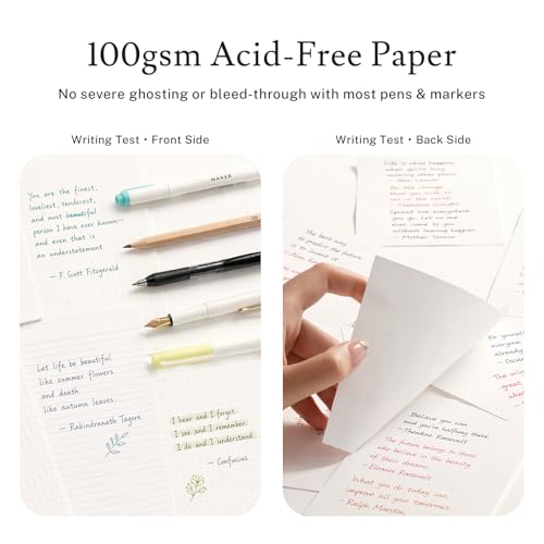 PAGELYST Graph Grid Paper Notebook, 200 Pages,4 Pack Leather Hardcover Notebook, A5 Medium 5.7'' x 8.3'', 100 GSM Thick Paper for Students, Math, Engineering (Black) - color: Black, size: A5-Grid
