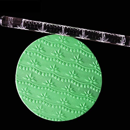Rengue Acrylic Rolling Pin with 28 Patterns, Compliant Material, Comfortable Grip, 16 X 1 Cm, Lightweight for Dough and Pastry Acrylic Rolling Pin with 28 Patterns, Nan Kitchen (#7) - size: 51020 printing