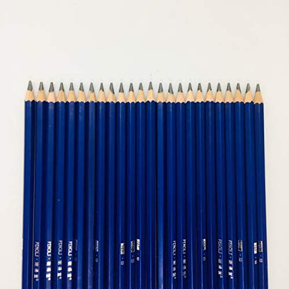 XDT#8B Drawing Pencils 24 Piece Set, Pro Art Graphite Sketching&Shading Supplies, Ideal For Kid Beginner Student Adults Artist - color: 8B 25 Pc Set