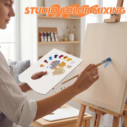 Palette Paper Pad, 6"x9" Disposable Paint Palette Paper, 40 Heavyweight Sheets (120gsm/73lb) for Oil, Acrylic, Watercolor - Mixing Palette Pad with Tear-Off Design - size: 6 x9 inch