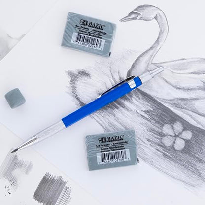 BAZIC Products Kneaded Art Eraser, Moldable, for Drawing & Charcoal | Soft gray kneaded art eraser; molds in your hand to lift pencil; pastel without crumbs; artists - size: 1-Pack