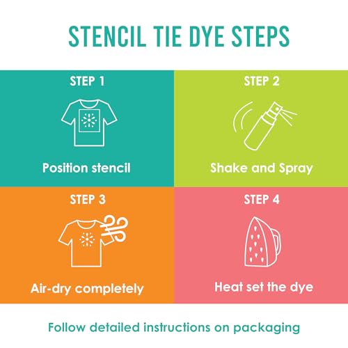 SEI 8 Pack Neon Tie Dye Spray Kit, Tye Dye Kits for Large Groups, Pre-Mixed Water Based Fabric Dye, Spray Bottle Included, Spray Paint for Clothes - color: Neon 8 Pack