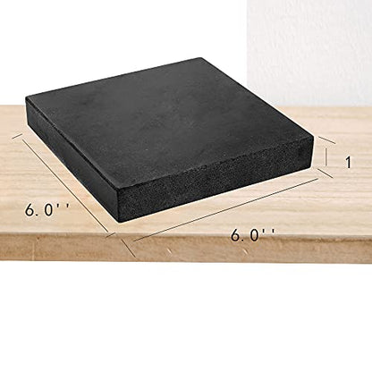 CHENTEC Rubber Bench Block Jeweler's Rubber Bench Block Rubber Stamping Block 6"x 6" (15CM x 15CM) - color: Rubber Block, size: 6" x 6"(15cmx15cm)