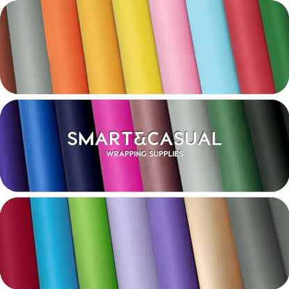 SMART&CASUAL Light Blue Paper Roll 15" x 450" (37.5') Kraft for Art Craft Supplies Gift Wrapping Moving Packing Painting Drawing Paint Easel Poster Chart Paper - color: Light Blue, size: 15"W x 450"L ( 37.5' )