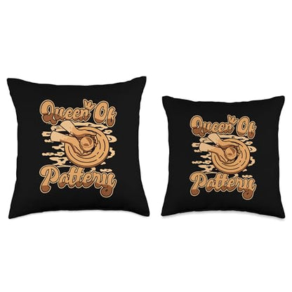 Professional Pottery Aprons Love Kit Tools Gifts Queen Pro Wheel Hobby Lover Pottery Throw Pillow, 16x16, Multicolor - size: 16x16