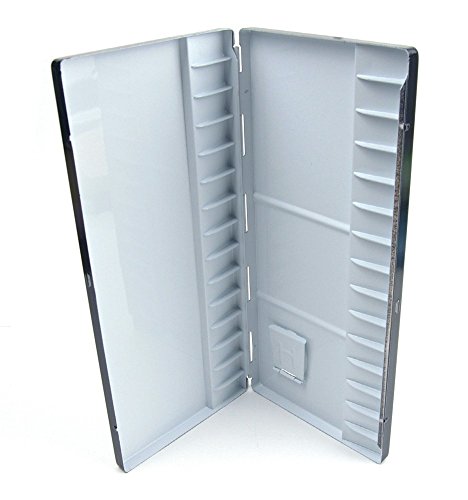 Aluminum Watercolor Palette 30 Well (11.9"x5.4"x0.8") - color: White, size: 30 Well (11.9" x 5.4" x 0.8")
