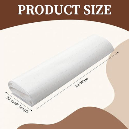Tosstuki 24 Inches X 20 Yards Non Woven Precut Pattern Drafting Paper for Sewing Copying Altering Designing Embroidery Marking Tracing Paper for Sewing Patterns Dressmaking (Regular Styles) - size: 24 Inches X 20 Yards, style: Regular Styles