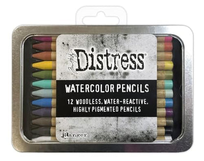 Ranger Ink Tim Holtz Distress Watercolor Pencil Bundle Set 1, 2, & 3 – 36 Count | Set-1 (TDH76308), Set-2 (TDH76315), Set-3 (TDH76643) | Premium Water-Reactive Pigments in a Variety of Vibrant Colors