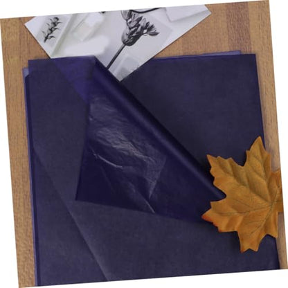 Angoily 100pcs Graphite Carbon Transfer Paper for Tracing Painting Carbon Coated Paper Canvas - color: Blue