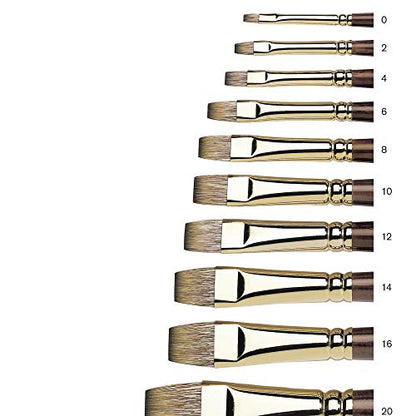 Winsor & Newton Monarch Bright Long Handle Brush, Size 2 - size: #2, style: Bright