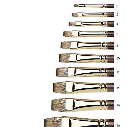 Winsor & Newton Monarch Bright Long Handle Brush, Size 2 - size: #2, style: Bright