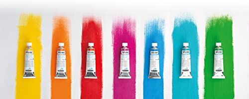 Schmincke - NORMA® Blue, 21114009, finest water-based artists' oil colors, highly pigmented, lightfast, vegan, titanium white - 35 ml - color: 114 titanium white