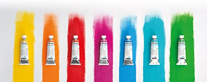Schmincke - NORMA® Blue, 21114009, finest water-based artists' oil colors, highly pigmented, lightfast, vegan, titanium white - 35 ml - color: 114 titanium white