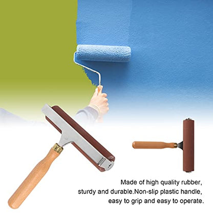 3 Sizes Printmaking Brayers, Soft Rubber Brayer, Ink and Glue Roller Set, for Printmaking, Scrapbooking, and Painting, with Comfortable Handle, Easy Operate, Cleanable Design - size: 15cm
