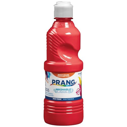 Prang Washable Tempera Paint, Red, 16 Oz., 1 Count - color: Red, size: 16 Fl Oz (Pack of 1)