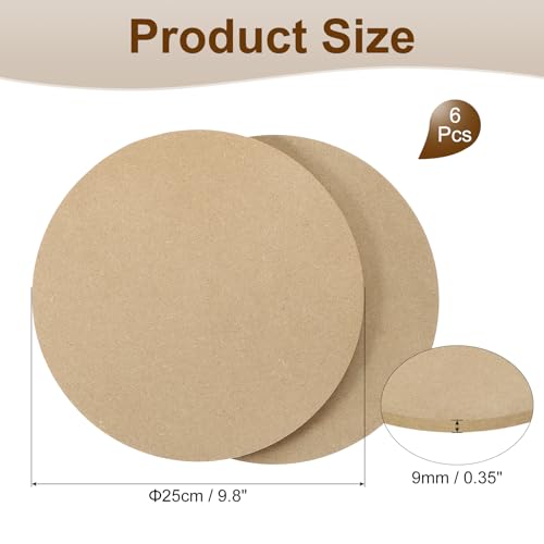 MECCANIXITY 6 Pcs Clay Wedging Board for Pottery, 9.8 Inch Round Pottery Wheel Bats 9mm Thick Clay Mat Ceramic Drying Slab for Ceramics Making - size: 9.8 Inch
