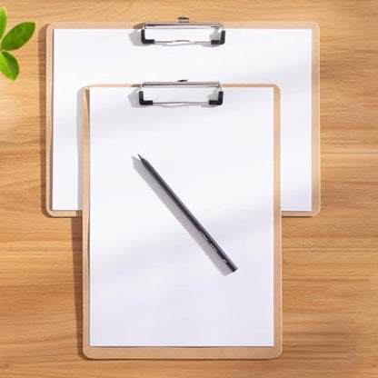 4 Pack Extra Large Clipboard, 11x17 inch Legal Size Wooden Clipboard, Vertical Clipboards & Horizontal Clipboards with Low Profile Clip, Wooden Lap Board for Drawing, Sketching, Art Supplies - style: 4PCS