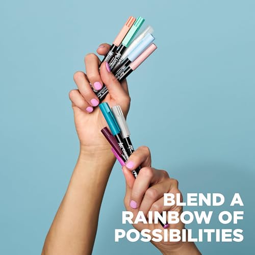SAKURA XBR-6SA 6-Piece Koi Coloring Brush Pen Set, Gray - color: Gray, size: 1 Count (Pack of 6)