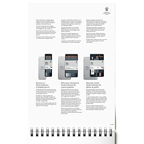 Winsor & Newton Classic Sketching Paper Pad, 9" x 12", 50 Sheets, 110gsm, Extra White - size: 9" x 12", style: 9" x 12"