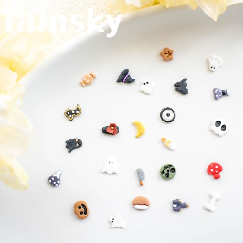 Tainsky Halloween Micro Polymer Clay Cutters for Earrings Making, 8 Shapes Mini Polymer Clay Cutters for Earrings (Holiday-B) - color: Micro-B